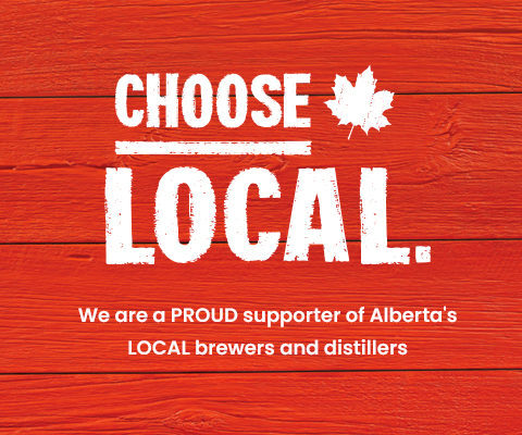 Test reading " Choose Local and We are a PROUD supporter of Alberta's LOCAL brewers and distillers